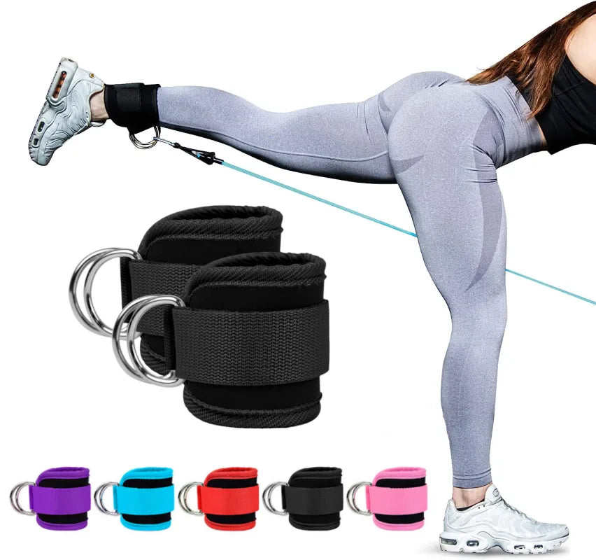 Neoprene Padded Ankle Straps for Gym Leg Workouts